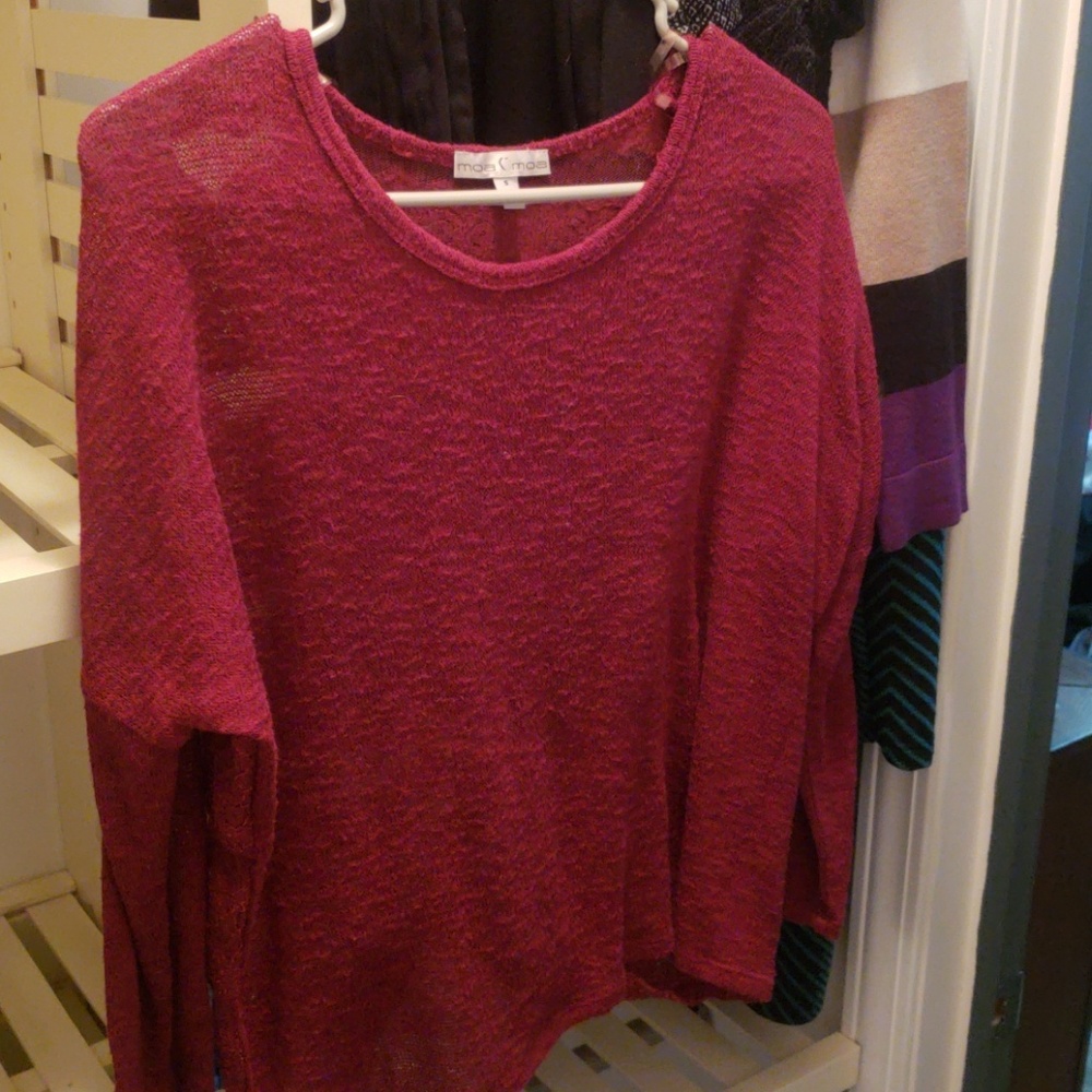Lace detail sweater